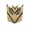 Auto Robot Metal Autobot Emblem for Car Glow-in-The-Dark Effect Auto Car Accessories Vehicle Decorative Silver