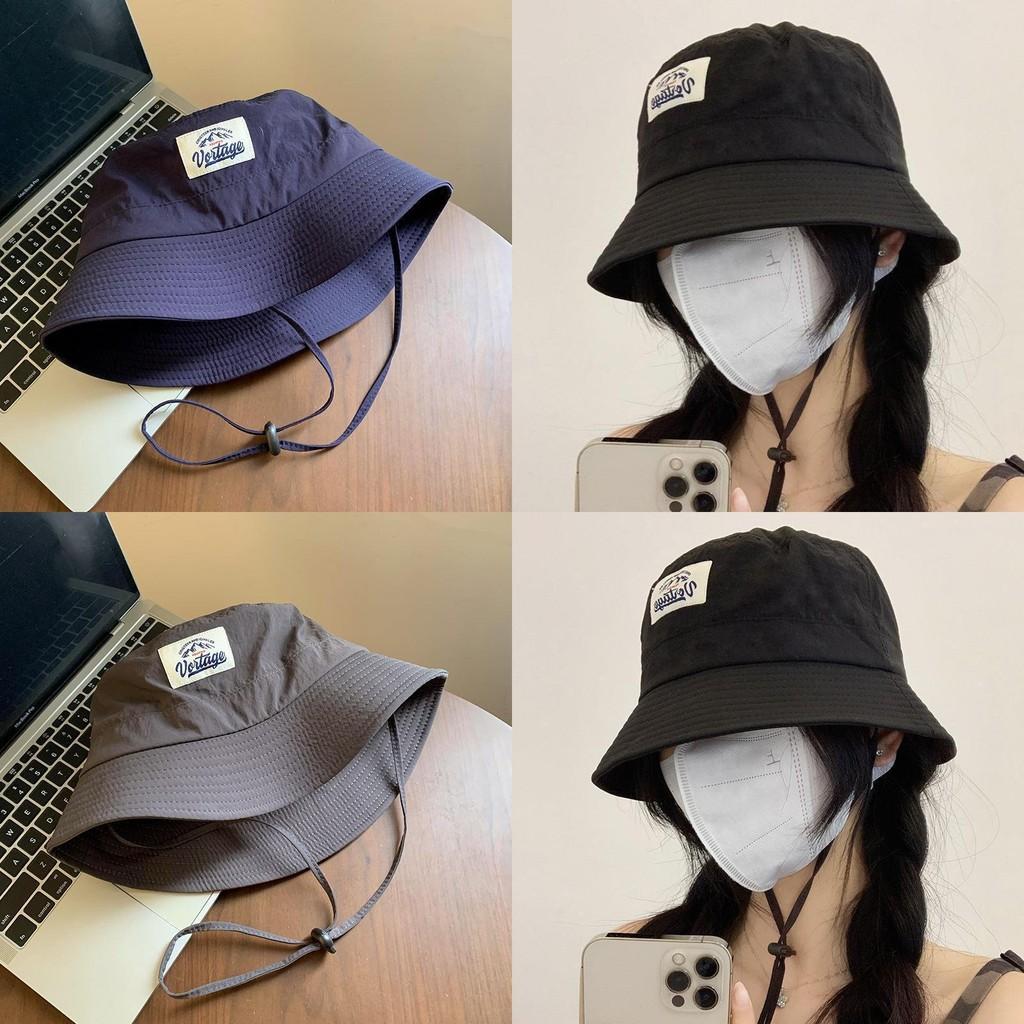 Versatile Four-season Breathable Quick-dry Fisherman Hat For Women In Black