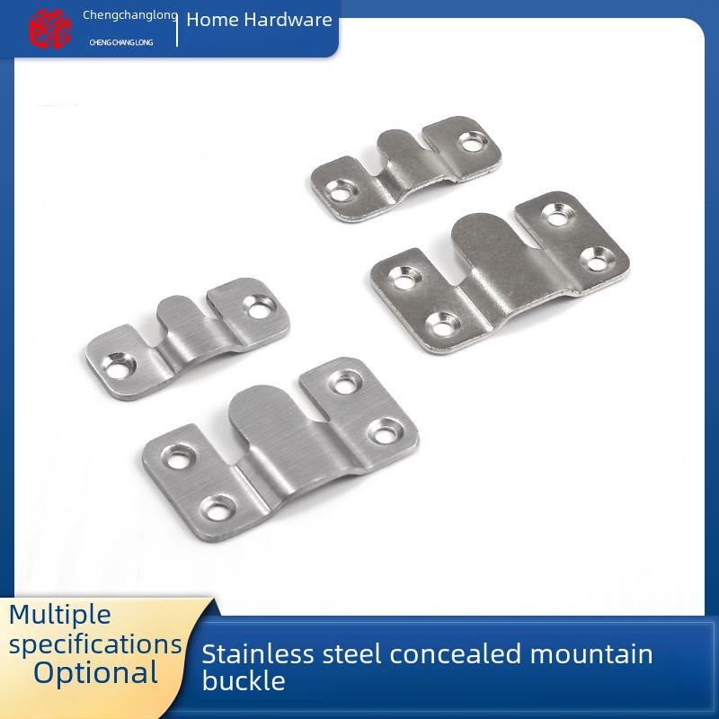 

Stainless Steel Concealed Photo Frame Hanger - Brushed Pendant Connector Hardware