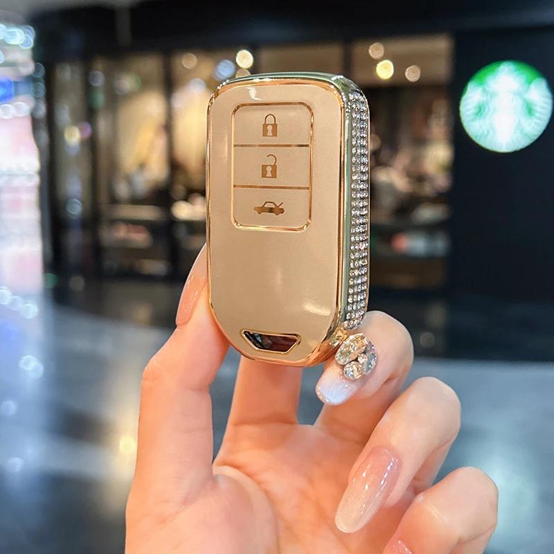 Car Key Case Cover Shell For Honda Crv Civic Accord Xrv Vezel Hiroshi Fit Crider Sensing Urv Crider Bag Tools