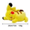 20CM Pokémon Plush Toys Sleeping Position Pikachu Eevee Squirtle Bulbasaur Anime Character Doll Child Birthday Christmas Gifts