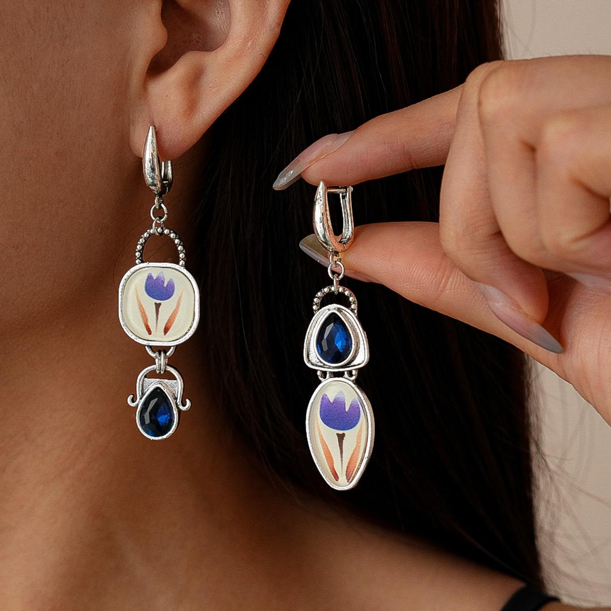 

Модные серьги-подвески для женщин серебряный