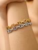 Fashion Simple Temperament Senior Sense Of Stainless Steel Plated Gold Pig Nose Bracelet Women'S Jewelry