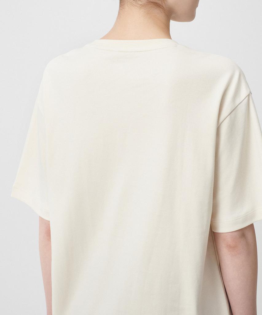 MUSINSA STANDARD WOMAN Women'S Relaxed Fit Crew Neck T-Shirt [Ecru]