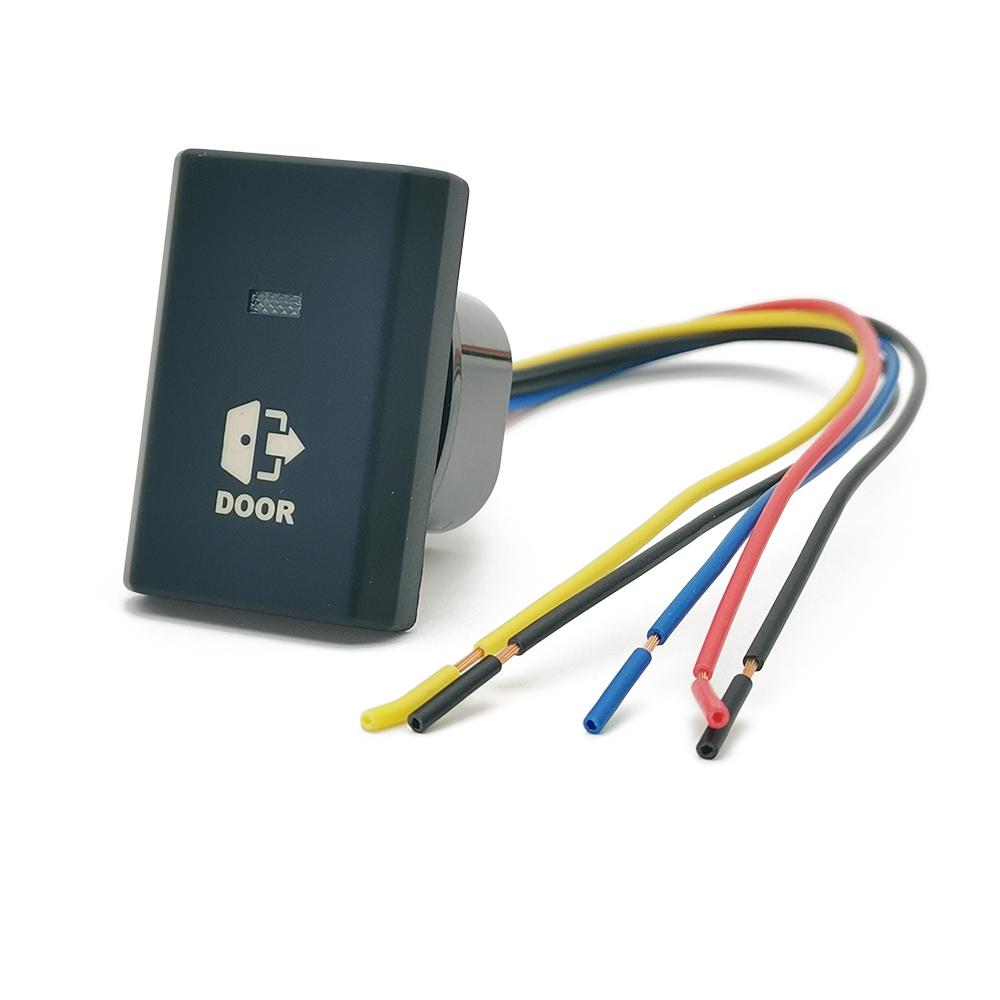 Momentary /Locking Switch Car LED Light Electric Sliding Side Door Switches for Buses Switch Button for Ford Transit 2017- Locking Switch