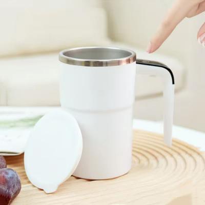 380ML Electric Coffee Mug Stainless Steel Automatic Mixing Cup Practical Magnetic Tea Cup  Gifts