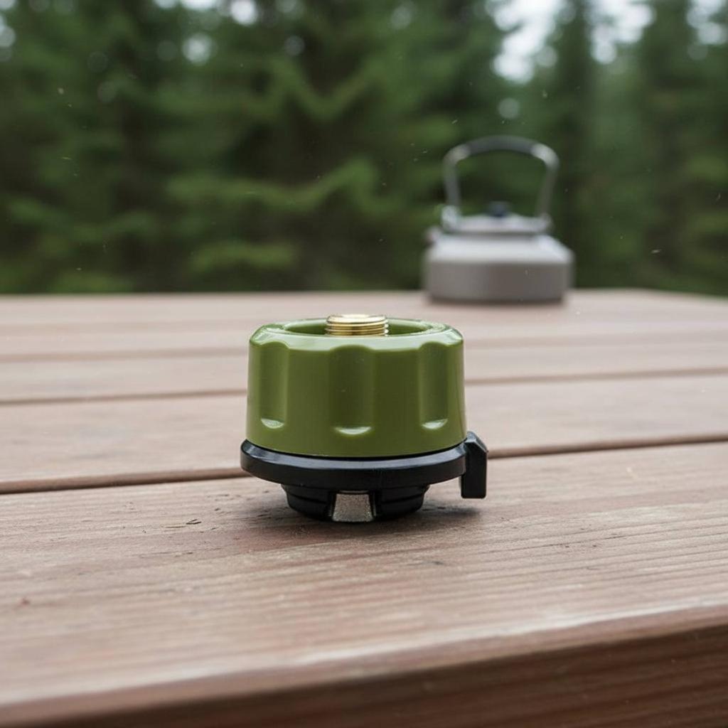 Self-Closing Adapter Valve Corrosion-Resistant Gas Canister Adapter Camping Cooker Valve Long-Lasting Outdoor Gear Portable