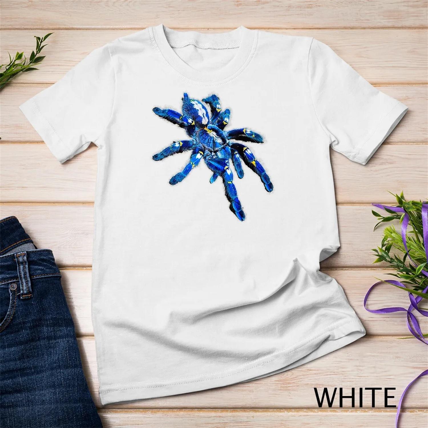 Blue Tarantula Spider Poecilotheria T Shirt S