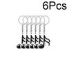6 Pièces/Paquet Note de Musique Vintage Fournitures Bal de Promo Anniversaire Bague Thème Musical Décorations de Fête DIY PVC Porte-clés Rétro Cadeaux Musicaux
