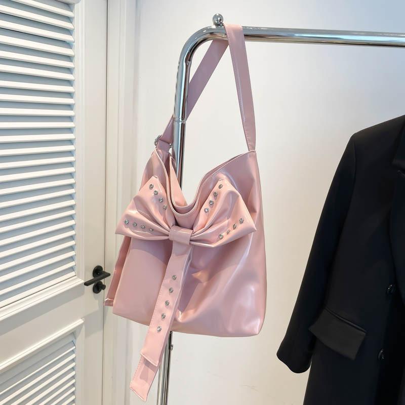 Fashion niche single shoulder armpit bag women's summer new bow messenger bag versatile tote bag