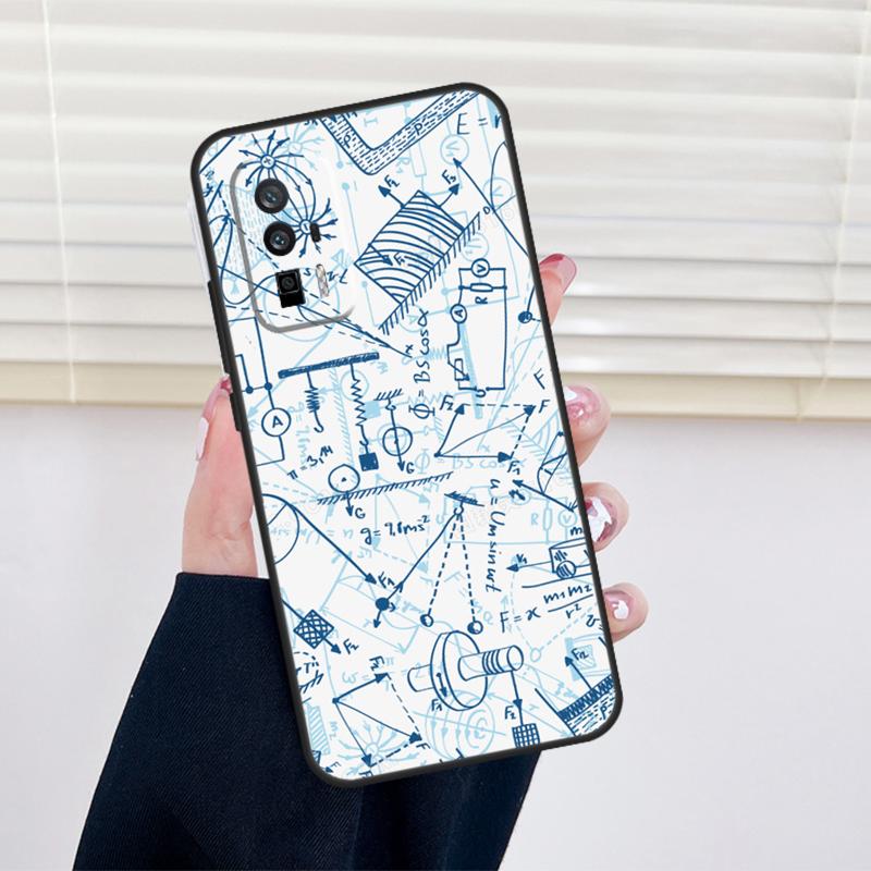 Physics Math Formula Equation Cover For Xiaomi 14T Pro 11T 12T 13T 13 14 15 Ultra POCO X6 X7 Pro X3 X5 F5 F6 M6 Pro Case