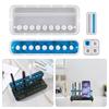4Pcs/set Multi-Functional Pen Holder Resin Molds Storage Box Pencil Holder Silicone Mold Resin Casting Art for DIY Pen