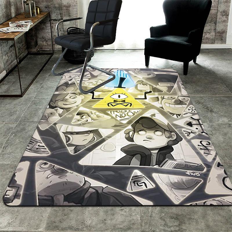 Gravity Falls Rug Floor Mat for Living Room or Bedroom Soft and Comfortable Carpet a Gift for Birthday and Holiday.MFF0918309