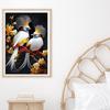 5D DIY Diamond Painting Bird with Crown Swimming Ring Painting Cross Stitch Kit Mosaic Diamond Embroidery Rose Full Round/Square Drill Home Decoration