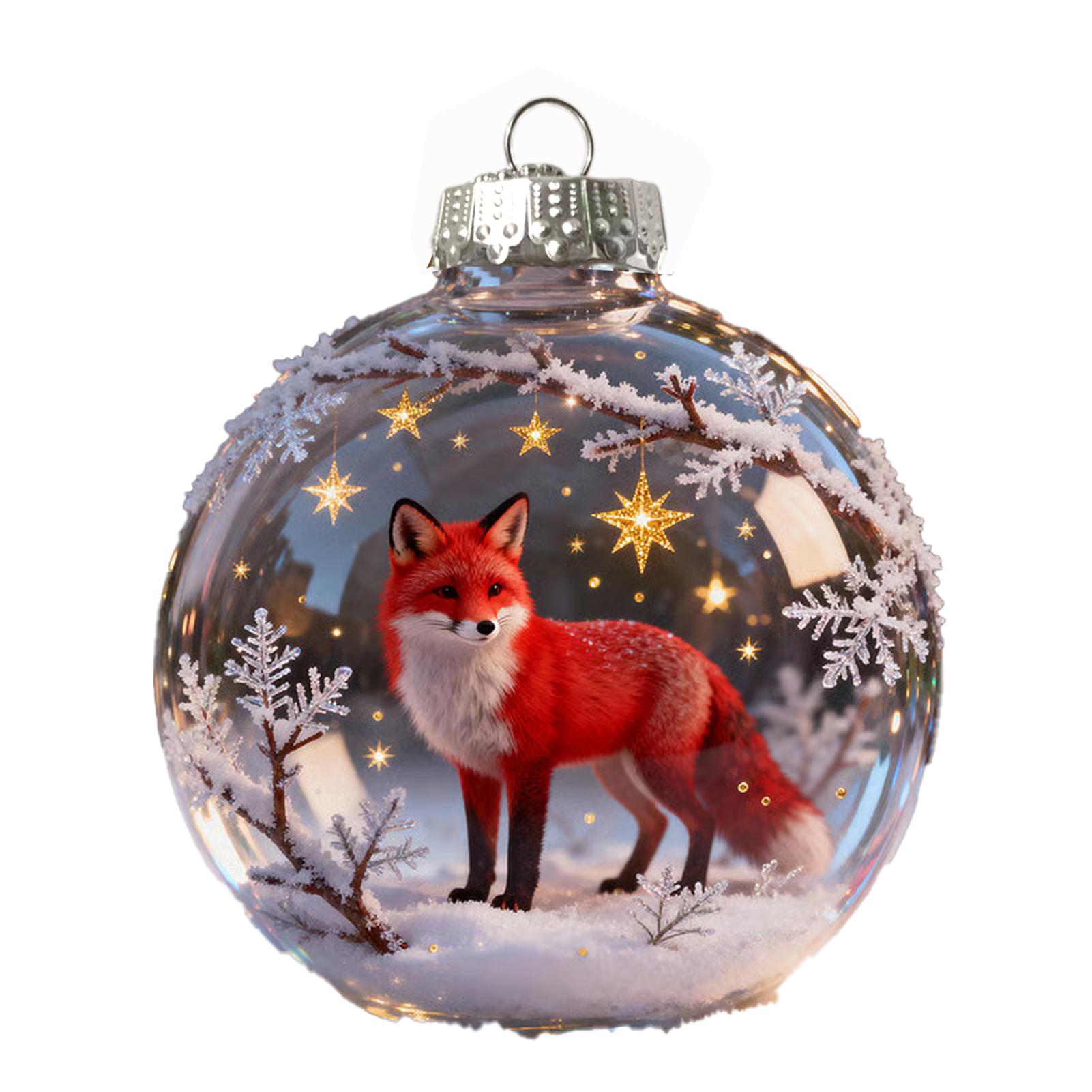 

2026 New 3D Wild Life Animal Holiday Decorations Simulated Ornament Lightweight Acrylic Material Christmas Perfect for Xmas