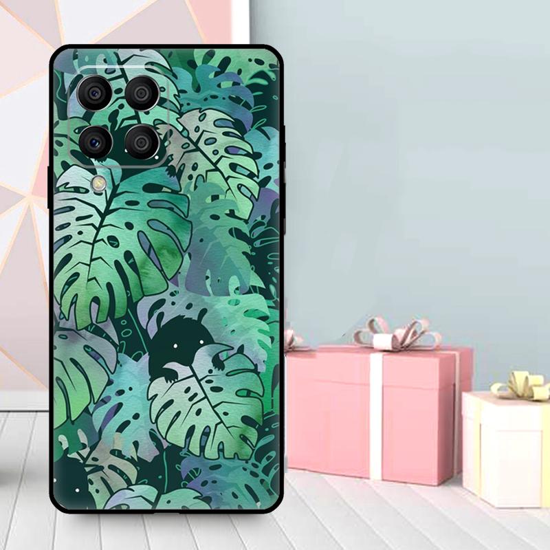 Leaves Monstera Green Case For Samsung Galaxy M16 M31 M21 M13 M33 M53 M15 M35 M55 M36 M56 M12 M32 M52 M14 M34 M54