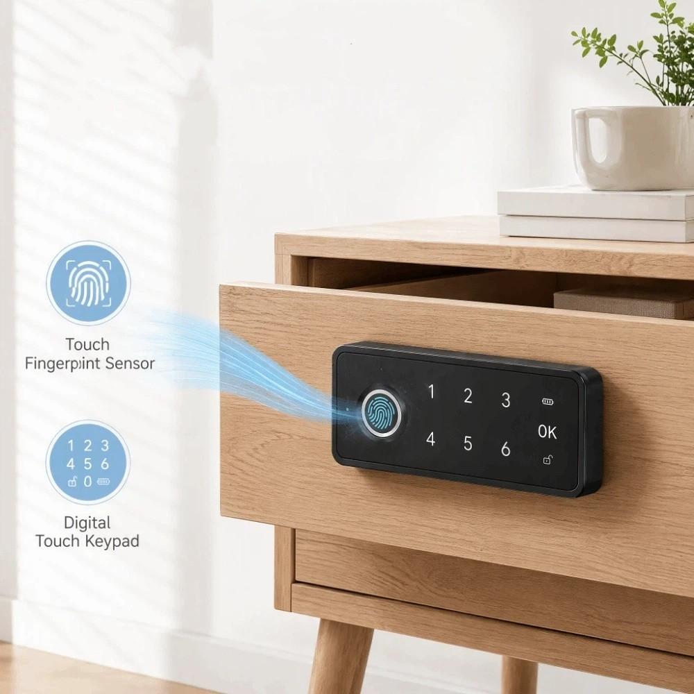 Fingerprint Keyless Electronic Cabinet Lock Keyless Digital Storage Locker Lock Nightstand