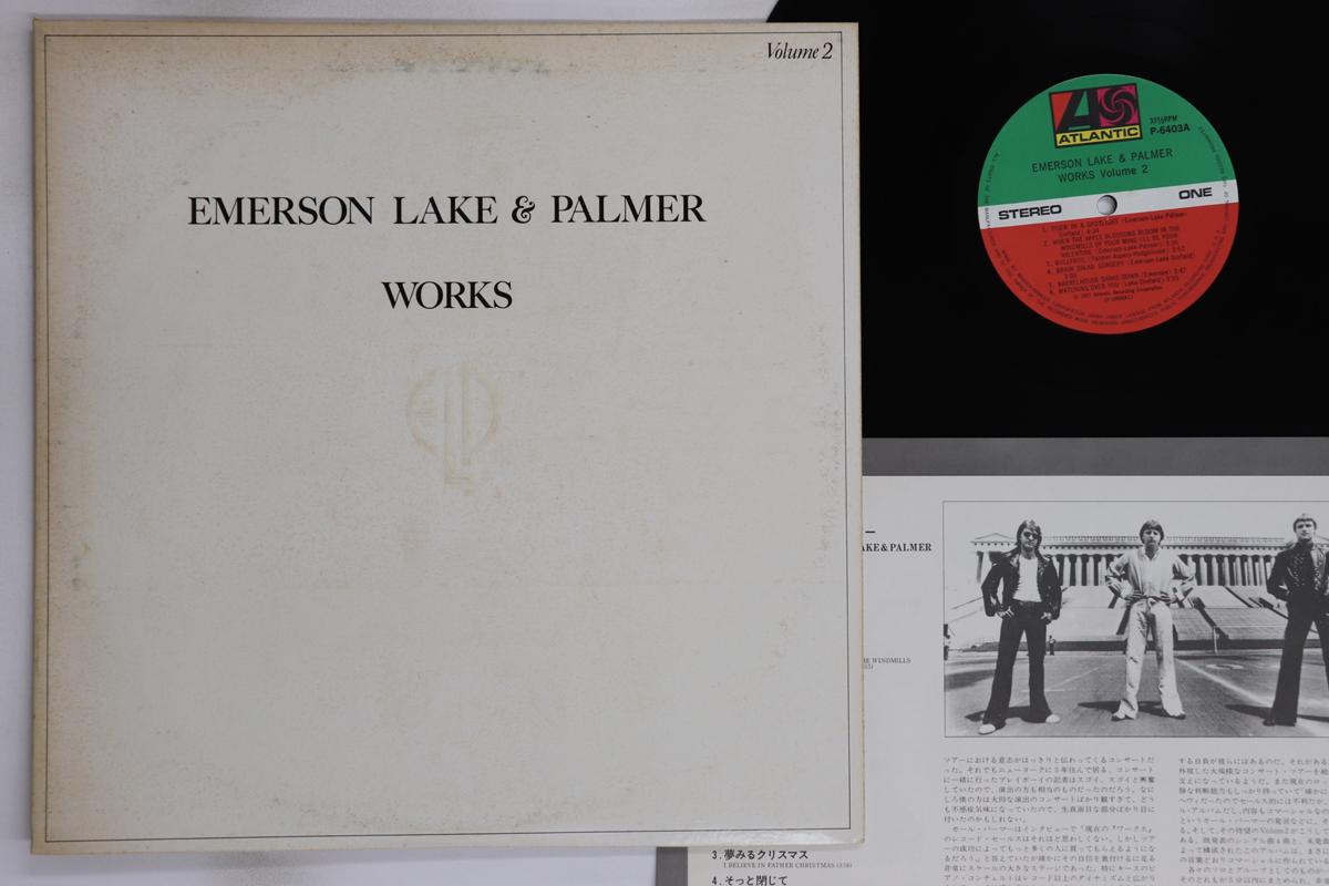 

LP Record EMERSON LAKE & PALMER - Works Volume 2 P6403A ATLANTIC 1980 Japan Rock Used