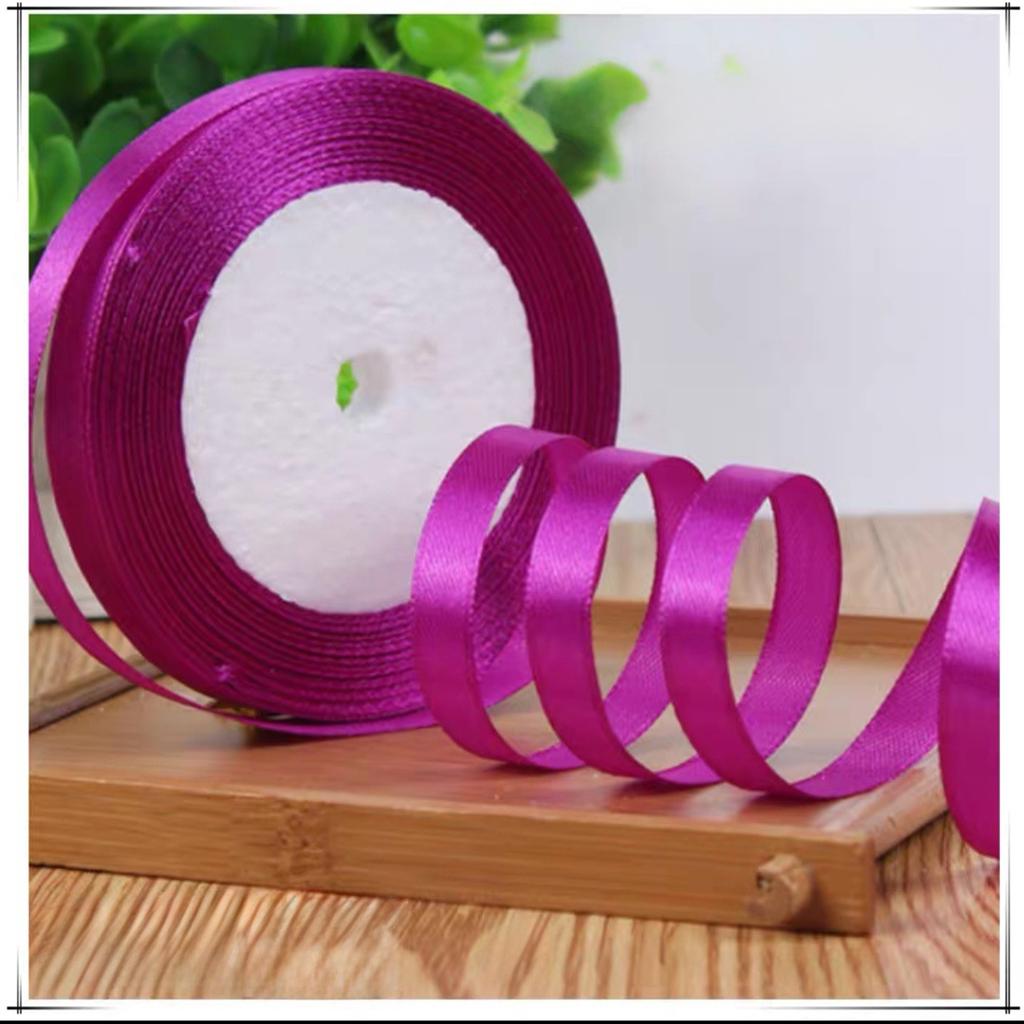 Wholesale 22 Meter/roll Stain Ribbon 1CM Polyester Ribbon for Gift Packing Wedding Party Decoration DIY Handmade Craft Supplies