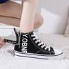 High-top Canvas Shoes Women's Spring New Ulzzang Versatile Non-slip Small Whiteboard Shoes Tide