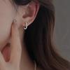 Vintage Möbius Drehende Zirkon Ohrringe Nische Minimalistische Mode Erschwingliche Zarte Farbecht Langlebige Legierung Damen Tägliche Vielseitige Ohrringe