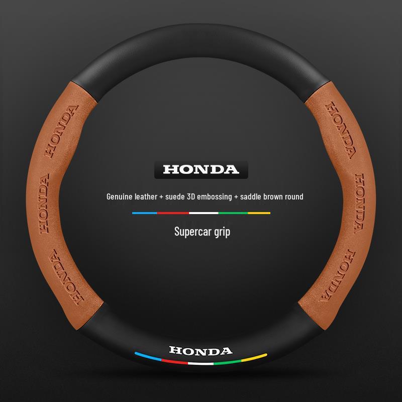 Honda Integra Steering Wheel Cover (22-24 Models) - Ultra-Thin Suede & Carbon Fiber for Men & Women