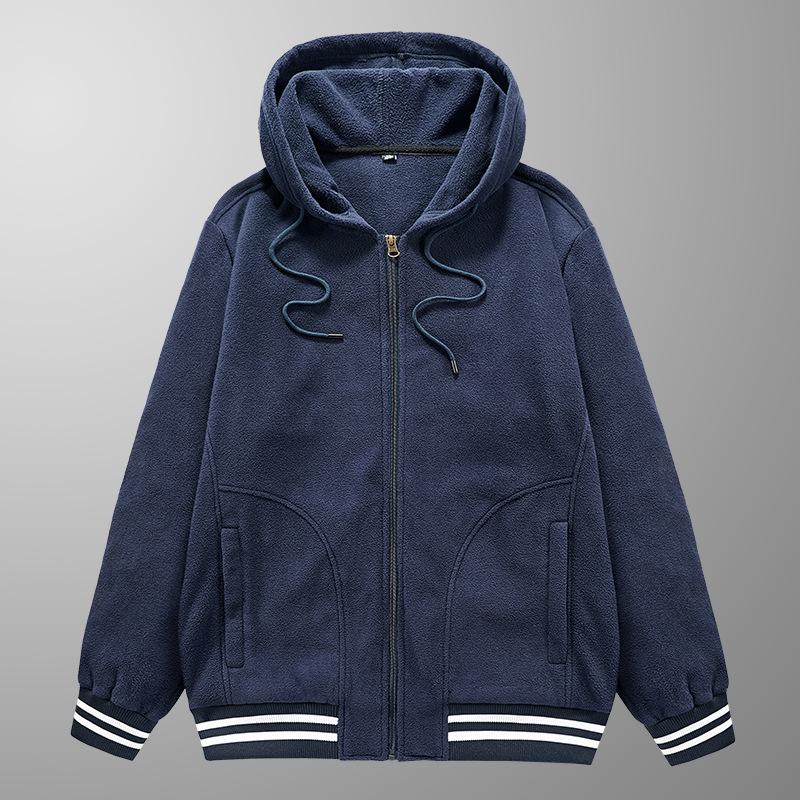 Men'S Outdoor Sports Fleece Cardigan Sweater Fleece Jacket Men'S Spring And Autumn Jacket Trend