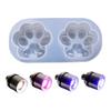 Practical Love for Cat Paw Light Bulb Silicone Molds Handmade BPA-free Easy To Release No Residue for Keychain Making Cr