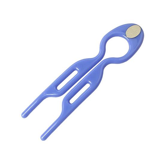 

Пластиковая палочка для волос U-образной формы, гуманизированная вилка для волос, задняя часть, уход за волосами для женщин синий