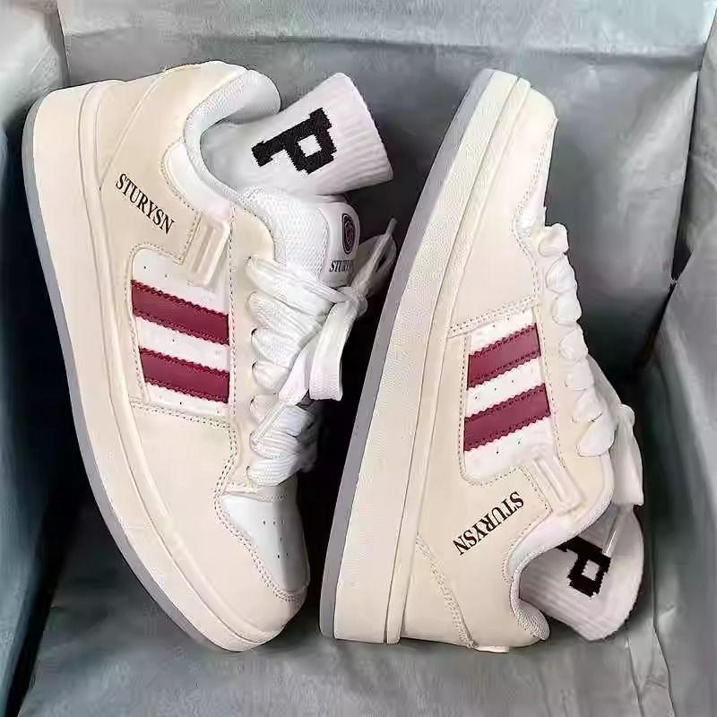 Niche Board Shoes Women's Summer New Platform White Shoes Women's College Style Sports and Leisure Shoes Versatile Increase Height