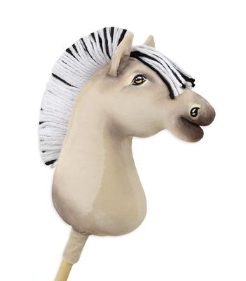 Hobby Paard Groot Premium Stokpaard - Fjord Paard A3