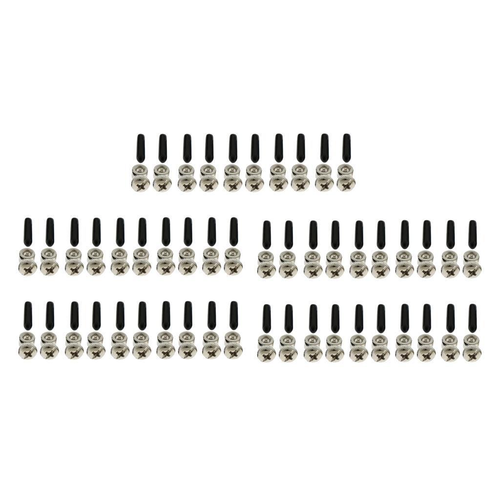 25 Pair Cable Screw End Cap Cover Hardware for Skipping Rope
