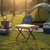 Portable Folding Camping Stool with Metal Frame Pouch Design for Outdoor Camping Fishing & Waiting