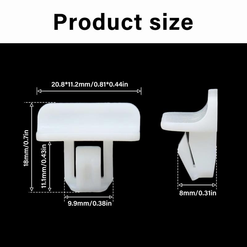 20pcs Car Front Grille Buckle Fixing Clips 68225214AA Replacement Retainer Clip Rear Bumper Guard Fastener Clip