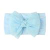 New baby nylon headband, baby cute bow wide-sided double-knotted headscarf, children's headband.