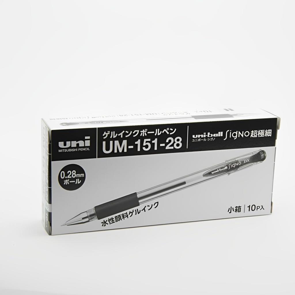 Mitsubishi Pencil Gel Ink Ballpoint 10 Pens Pen, Signo, 0.28mm, Black,