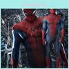 The Amazing Spider-man Suit Blue&red Spandex Bodysuit For Kids And Adults
