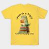 Asian Size Men Black Print T-shirt Unearth A Story Summer Reading 2026 No-Cut Print Cotton Tshirt