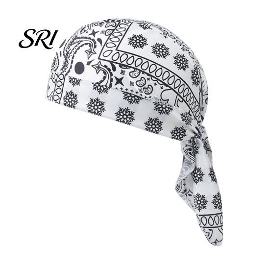 Elastic Strap Bandana Paisley Cooling Headscarf Cap Set, Sweat Wicking Adjustable Moisture-wicking Straps Fit Breathable Hand Washable Headwrap