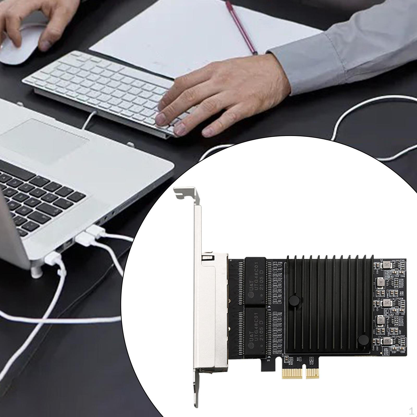 

PCIe Gigabit Network Card, Accessories, with 82571 Chip Replace High Speed Easy to Use Ethernet