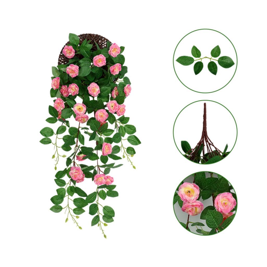 0,9m Umělá Květinová Vinná Réva, Falešná Květinová Vinná Réva, Plastová Květina, Krytka Trubky, Balkonová Dekorace