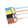 School Office Supplies Bus Card Protector Cover Work Card Silicone ID Badge Card Holder with Rope