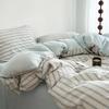 New Washed Super Soft Duvet Cover Set with Bed Sheet Skin-friendly Bedding Set Hygroscopic Breathable Quilt Cover and Pillowcase