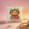 Cool Bandana Cat Graphic Cushion Cover Comfortable Durable Pillow Cover MultiScene for Home Office Car Sofa