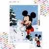 Diamond Art Painting Kit Winter Snowman 5D Diamond Painting Dot Art Home Wall Decor