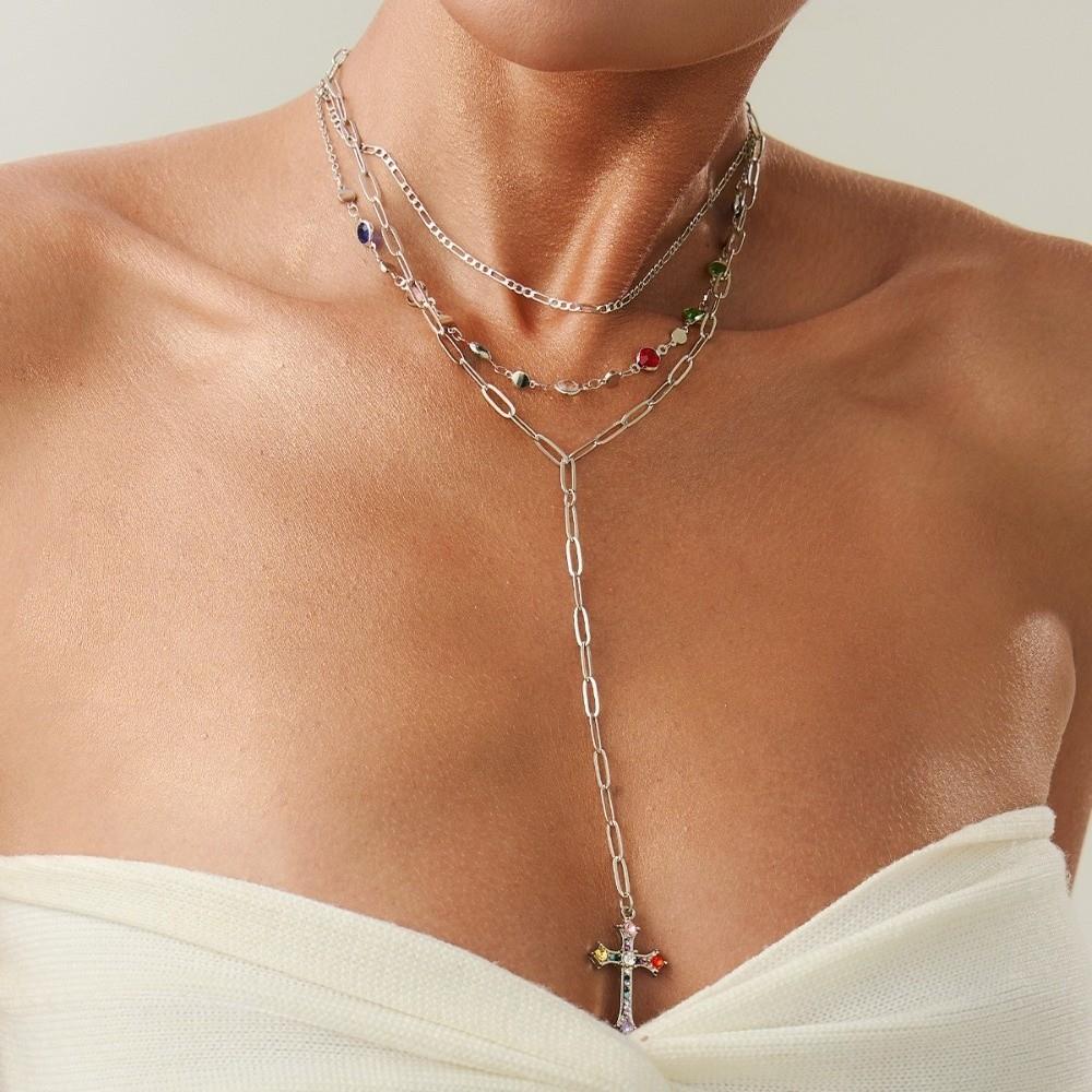 Tassel Long Chain Necklace Jewelry Choker Necklace Fashion Y-Shaped Necklace Women