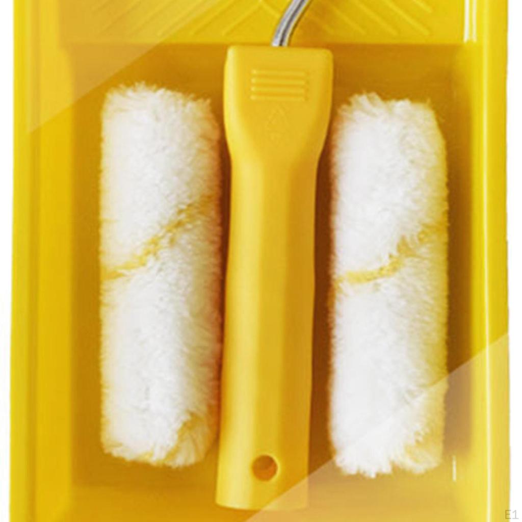 Reusable Paint Roller Brush Kit with Handle, Tray for Commercial Residential