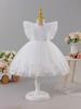 Children's Formal Princess Dress - European & American Flower Girl Puffy Skirt for Fashion Shows & Piano Performances