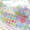 50mm * 2m Kawaii Funkelnder Sandkreis Stern Grunddekoration Stanzaufkleberband DIY Tagebuch Album Scrapbooking Material
