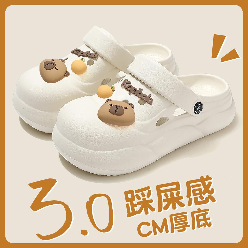 Hole shoes wear summer thick-soled new EVA soft-soled non-slip bag head sandals